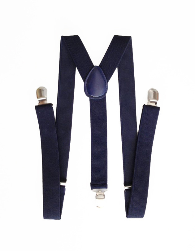Suspenders in Navy Blue